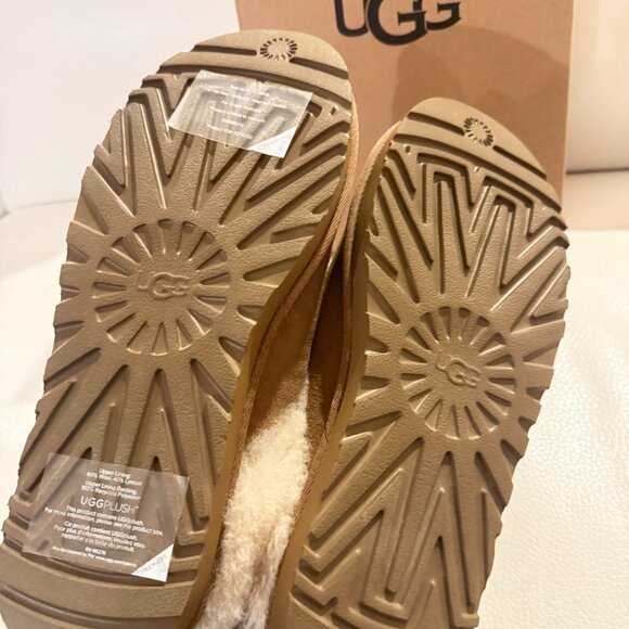 NIB UGGS UGG AUTRALIA CLUGGETE SLIPPERS CHESTNUT 8 - Picture 9 of 10